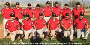 2016 Desert Classic American Division Champion Club Mexico