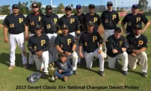 Desert Pirates on the Field With Trophy 2017