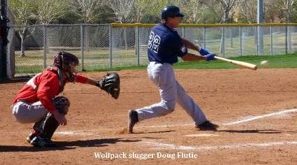 Wolfpack Slugger Doug Flutie Striking on the Field