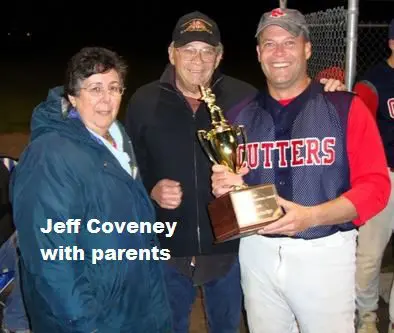 Jeff Coveney With his Parents Portrait