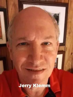 Jerry Klemm in a Red Shirt Close Up Shot Two