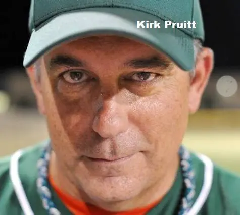 Kirk Pruitt in a Green Cap Close Up