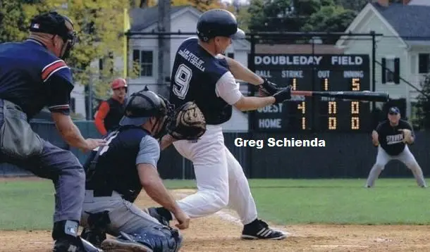 Greg Schienda Striking WIth a Baseball One