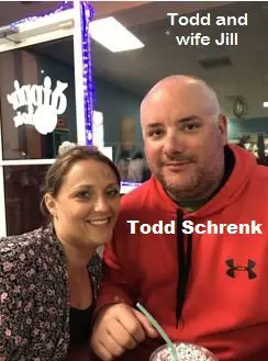 2018 MSBL Honor Roll Inductee Todd Schrenk with wife Jill