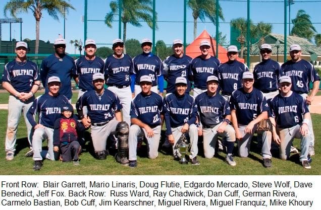 The Complete Team Of Mens Senior Baseball League