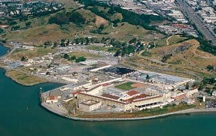 Aerial shot of San Quentin MSBL Sacramento Pirates