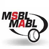 The Mens Senior Baseball League Logo