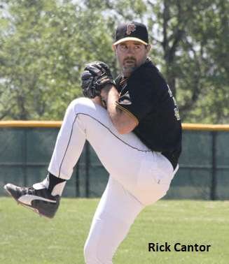 Rick Canton Trying to Throw a Ball in the Field