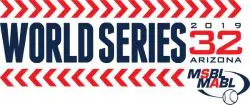 The Logo of the 2019 World Series event in Arizona