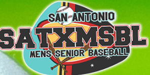 San Antonio Mens Senior Baseball League logo
