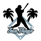 San Diego Logo featuring a Shadow batter