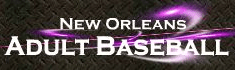 New Orleans Adult Baseball League logo
