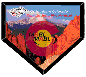 Southern Colorado Mens Senior Baseball League Logo