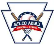 Logo of the Delco Adult Baseball League