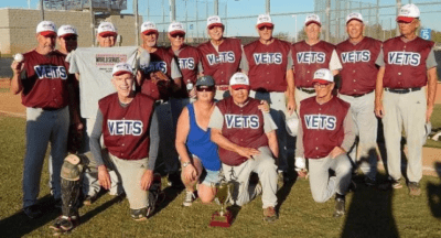 Cal Vets teams line up for the MSBL World Series 2021
