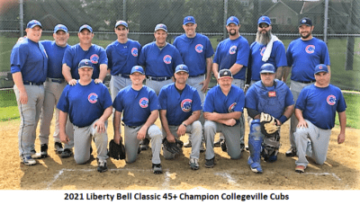 Collegeville Cubs after Winning 2021 Liberty Bell Classic