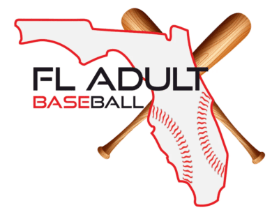 Logo of the Florida Adult Baseball on a White Background