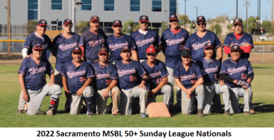 Sacramento MSBL team poses for a picture