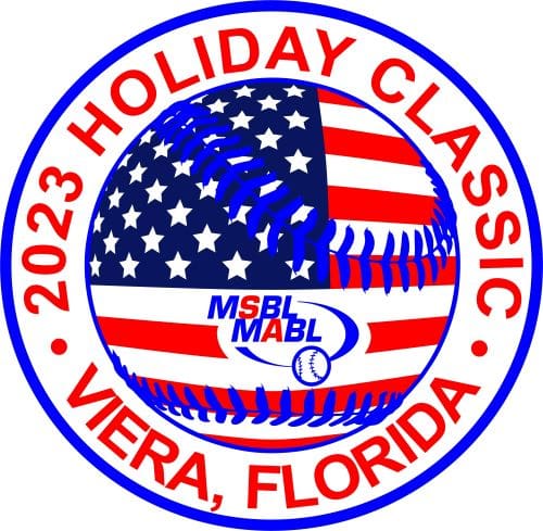 Holiday Classic Logo in Blue and Red Tones
