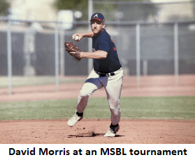 David Morris in action at an MSBL Tournament