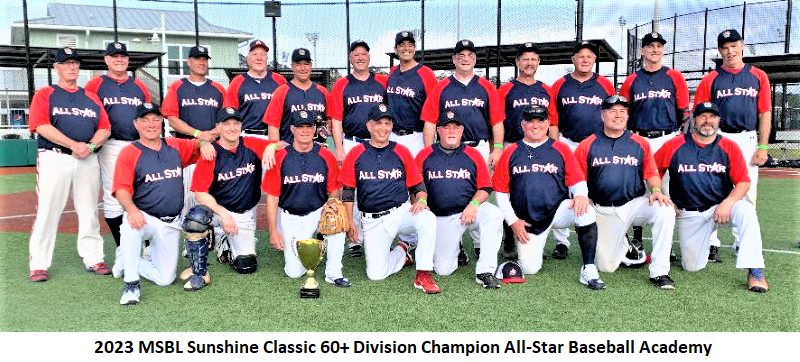 2023 sunshine classic 60 champion all star baseball academy