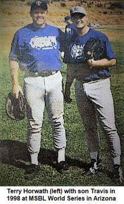 Two Men in a Blue Color Jersey Tops Image