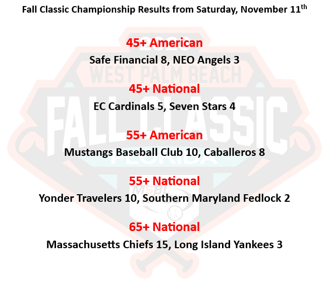 fall classic championship result snip week one 2023