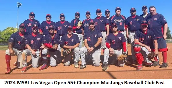 mustangs baseball club 2024 LV open 55 champs