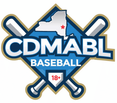 CD MABL Baseball logo with crossed bats.