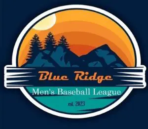 Blue Ridge Men's Baseball League logo.