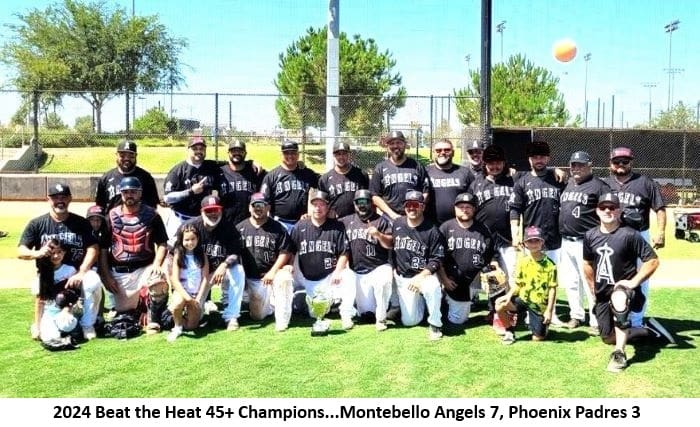 Montebello Angels baseball team champions.