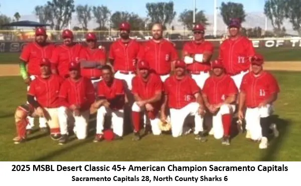 sacramento capitals 2025 desert classic 45 american champ