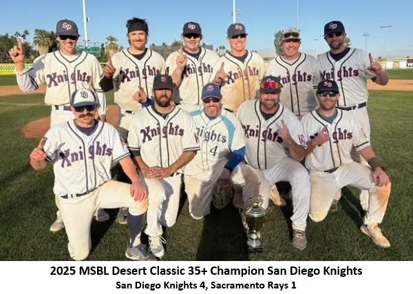 san diego knights desert classic 2025 35+ champion