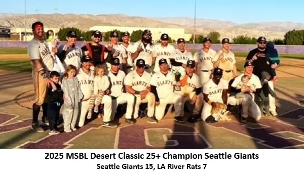 seattle Giants 2025 desert classic 25 champion