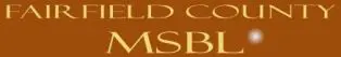 Fairfield County MSBL logo on brown background.