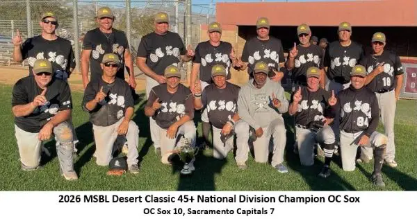 OC Sox desert classic 45 champions 2026 updated for size